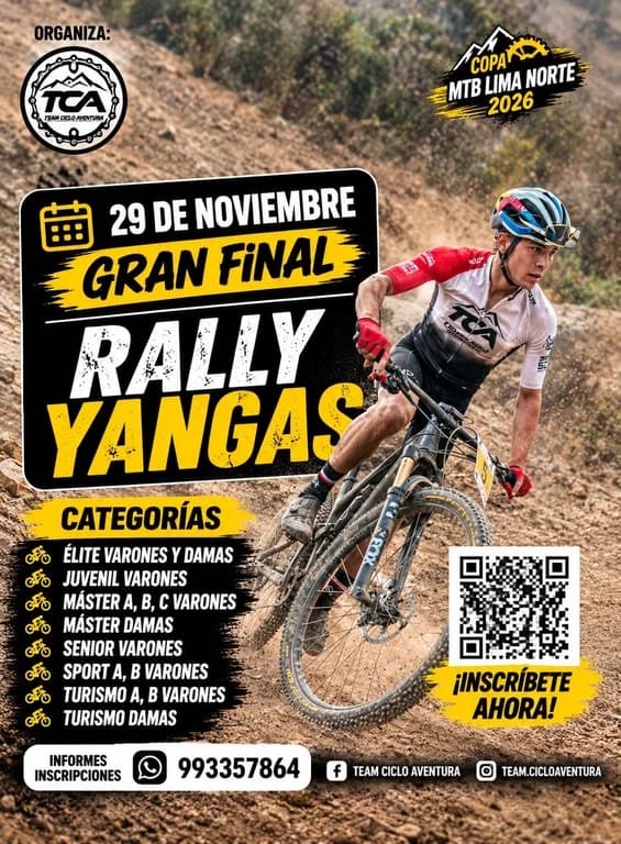 RALLY YANGAS(GRAN FINAL)-Copa LIMA NORTE MTB - imagen 1